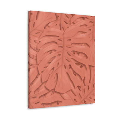 Coral Monstera Canvas, Canvas, Laura Christine Photography & Design, Art & Wall Decor, Canvas, Hanging Hardware, Home & Living, Indoor, Laura Christine Photography & Design, laurachristinedesign.com