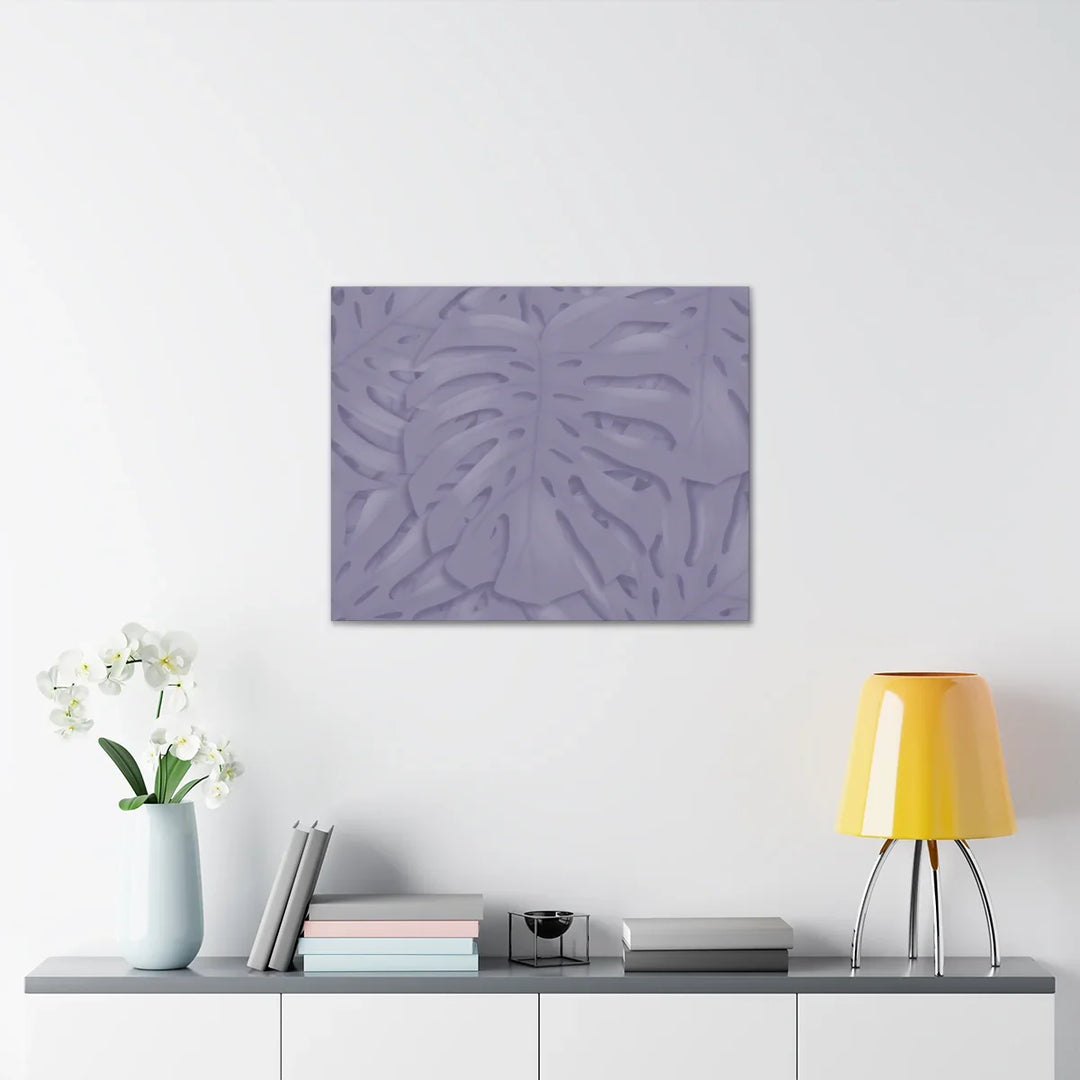 Violet Monstera Canvas – Durable Canvas Art Print With Matte Finish & Botanical Design