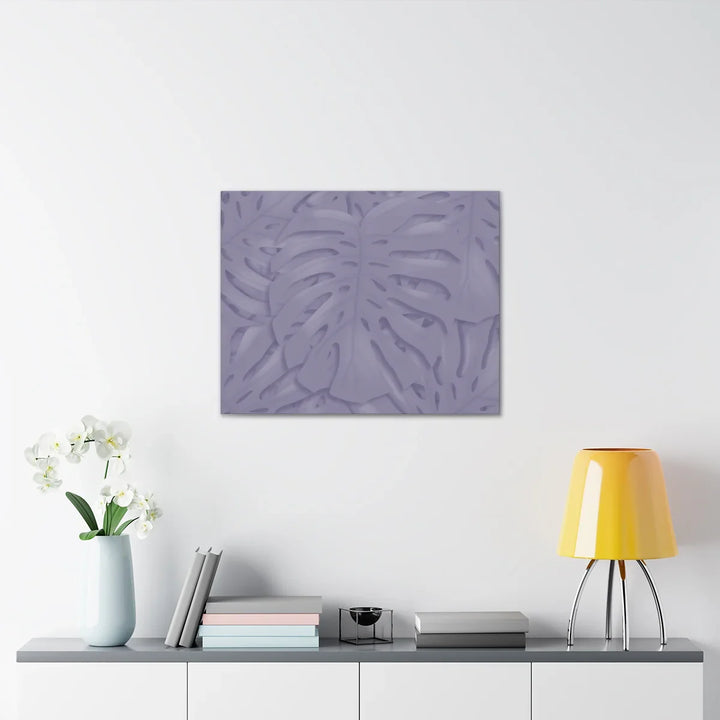 Violet Monstera Canvas – Durable Canvas Art Print With Matte Finish & Botanical Design
