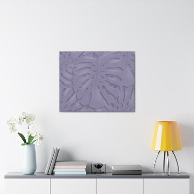Violet Monstera Canvas