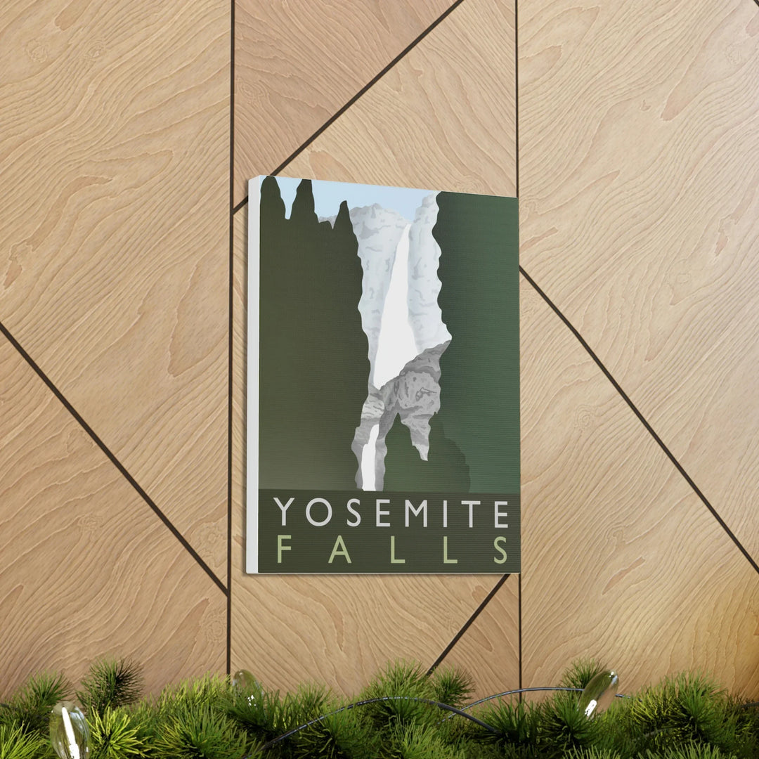 Minimalist Canvas Art – Yosemite Waterfall Canvas Art Print With Matte Finish