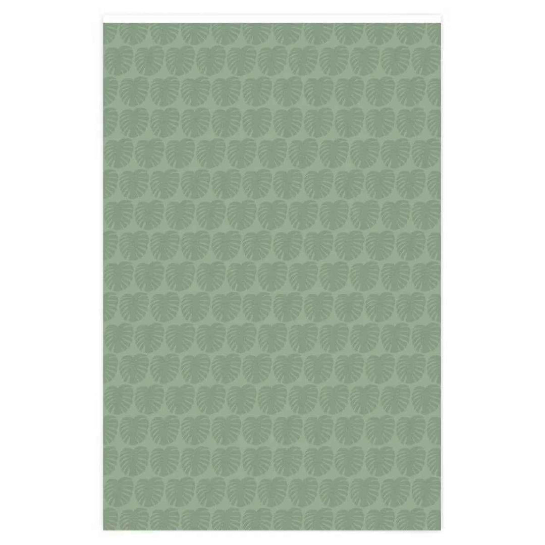 Monstera Wrapping Paper – Green Leaf Botanical Gift Wrap With Premium Gloss Finish