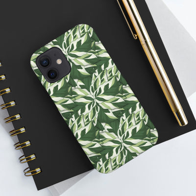 Calathea White Fusion Phone Case, Phone Case, Printify, Accessories, Android, Calathea, Gift, Glossy, House Plant, Illustration, Indoor Plant, Iphone, iPhone Cases, Matte, Mobile, Phone accessory, Phone Case, Phone Cases, Plant, Prayer Plant, Protective Case, Samsung Cases, White Fusion, Laura Christine Photography & Design, laurachristinedesign.com