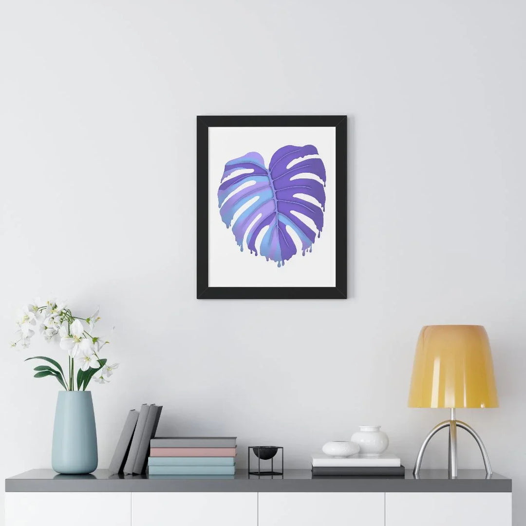 Melting Monstera (Purple) Framed Print, Poster, Laura Christine Photography & Design, Framed, Home & Living, Indoor, Paper, Posters, Laura Christine Photography & Design, laurachristinedesign.com