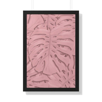 Soft Pink Monstera Framed Print, Poster, Laura Christine Photography & Design, Framed, Home & Living, Indoor, Paper, Posters, Laura Christine Photography & Design, laurachristinedesign.com
