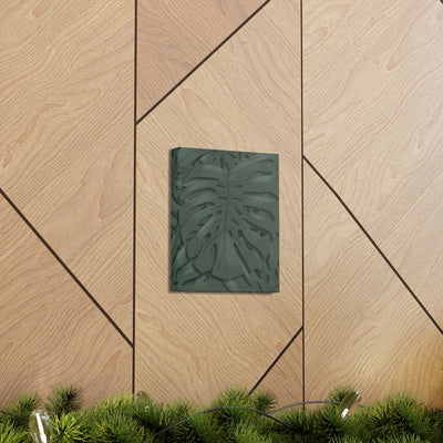 Deep Green Monstera Canvas