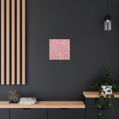 Soft Pink Monstera Canvas