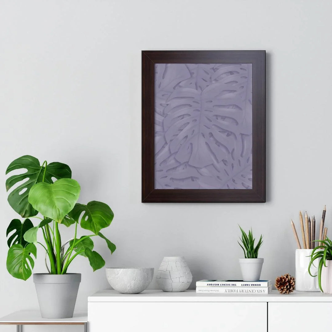 Violet Monstera Framed Print, Poster, Laura Christine Photography & Design, Framed, Home & Living, Indoor, Paper, Posters, Laura Christine Photography & Design, laurachristinedesign.com