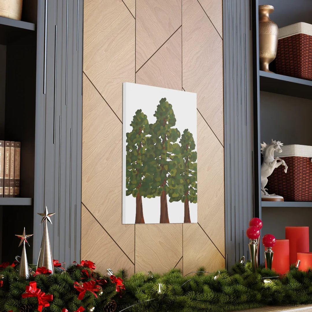 Coastal Redwoods Canvas - Stretched Cotton Canvas Art Print | Matte Finish Wall Hanging Artwork