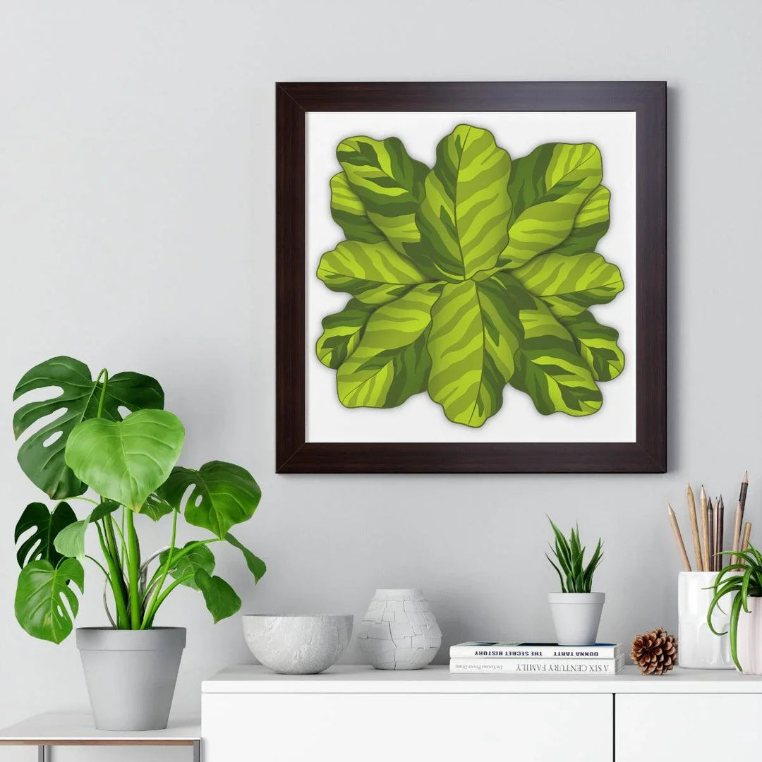 Calathea Yellow Fusion Framed Print, Poster, Laura Christine Photography & Design, Bottle, Calathea, Canvas Bag, Coffee, Drinkware, Framed, Home & Living, Indoor, Paper, Posters, Prayer Plant, Reusable, Shopping Bag, Tea, Tote Bag, Travel, Tumbler, Water, Yellow Fusion, Laura Christine Photography & Design, laurachristinedesign.com