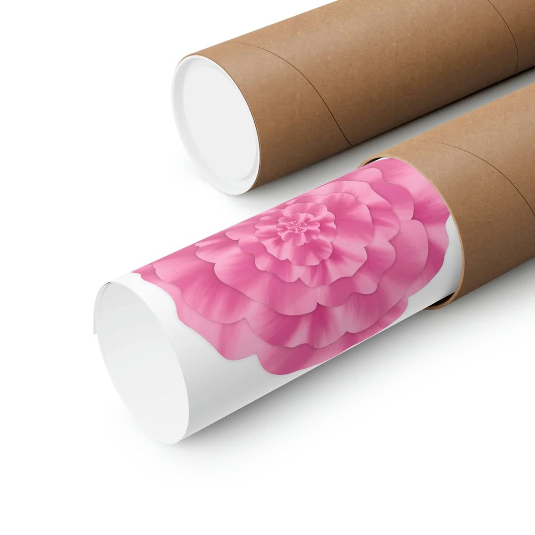 Abstract Peony Print – Botanical Poster With Archival Ink On Fine Art Paper Unframed