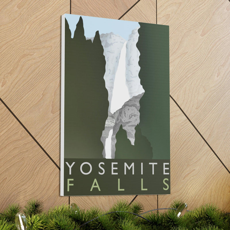 Yosemite Falls Minimalist Canvas, Canvas, Printify, Art & Wall Decor, Canvas, Hanging Hardware, Home & Living, Indoor, Laura Christine Photography & Design, laurachristinedesign.com