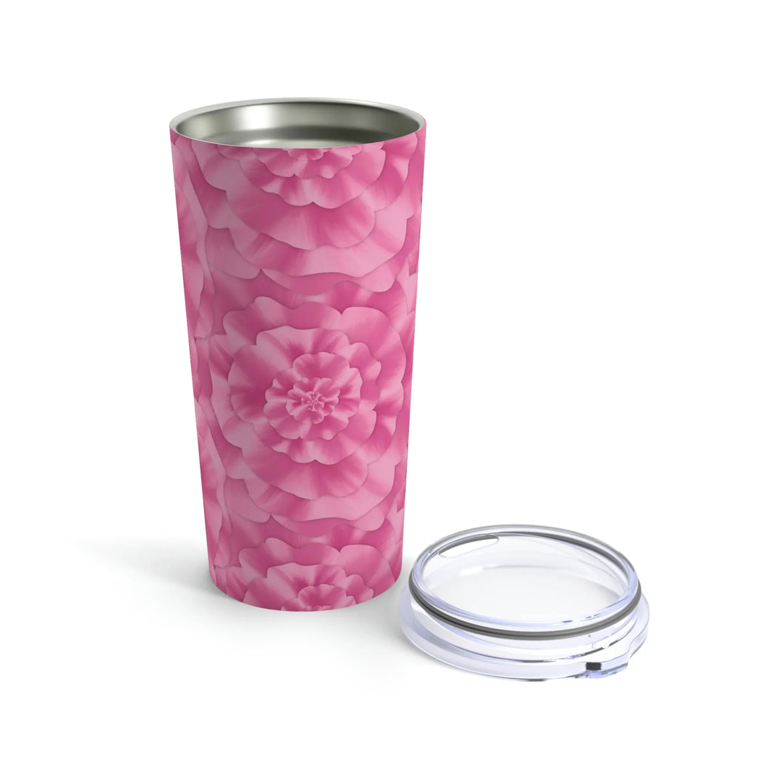 Peony Flower Tumbler | 20 oz Travel Coffee Tumbler – Stainless Steel, Vacuum Insulated Design
