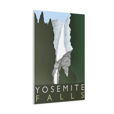 Yosemite Falls Minimalist Canvas, Canvas, Printify, Art & Wall Decor, Canvas, Hanging Hardware, Home & Living, Indoor, Laura Christine Photography & Design, laurachristinedesign.com