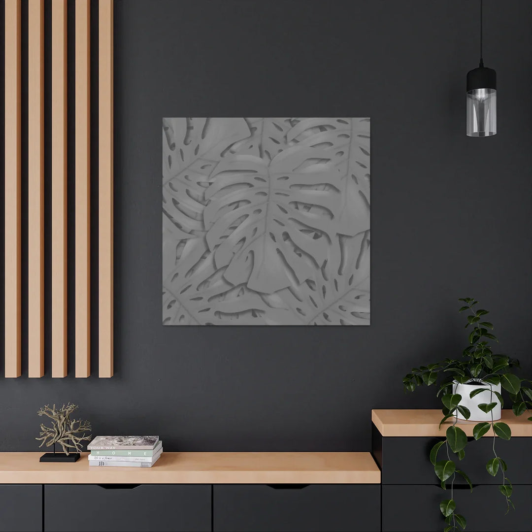 Monstera Canvas Art - Durable Matte Finish Canvas Art Print | Tropical Leaf Wall Decor