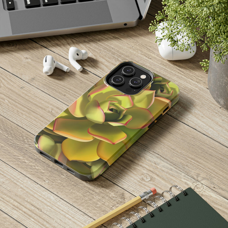 Noble Aeonium Succulent Phone Case, Phone Case, Printify, Accessories, Glossy, iPhone Cases, Matte, Phone accessory, Phone Cases, Samsung Cases, Laura Christine Photography & Design, laurachristinedesign.com