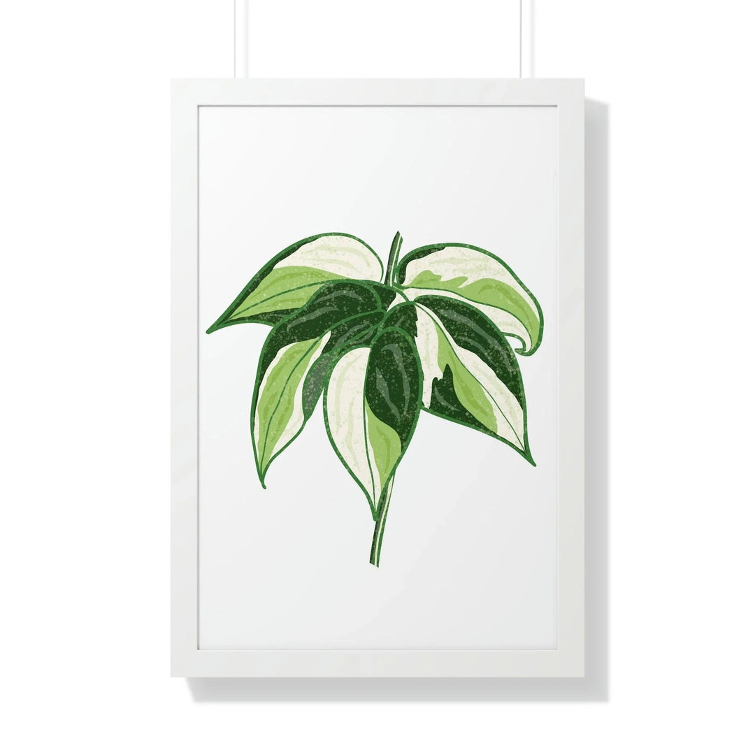 Philodendron 'Cream Splash' Framed Print, Poster, Printify, Framed, Home & Living, Indoor, Paper, Posters, Laura Christine Photography & Design, laurachristinedesign.com