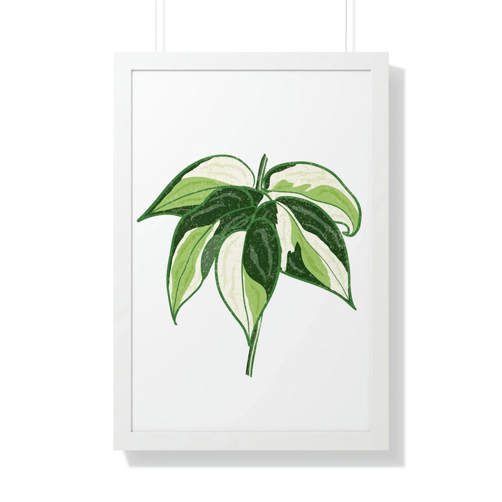 Philodendron 'Cream Splash' Framed Print, Poster, Printify, Framed, Home & Living, Indoor, Paper, Posters, Laura Christine Photography & Design, laurachristinedesign.com