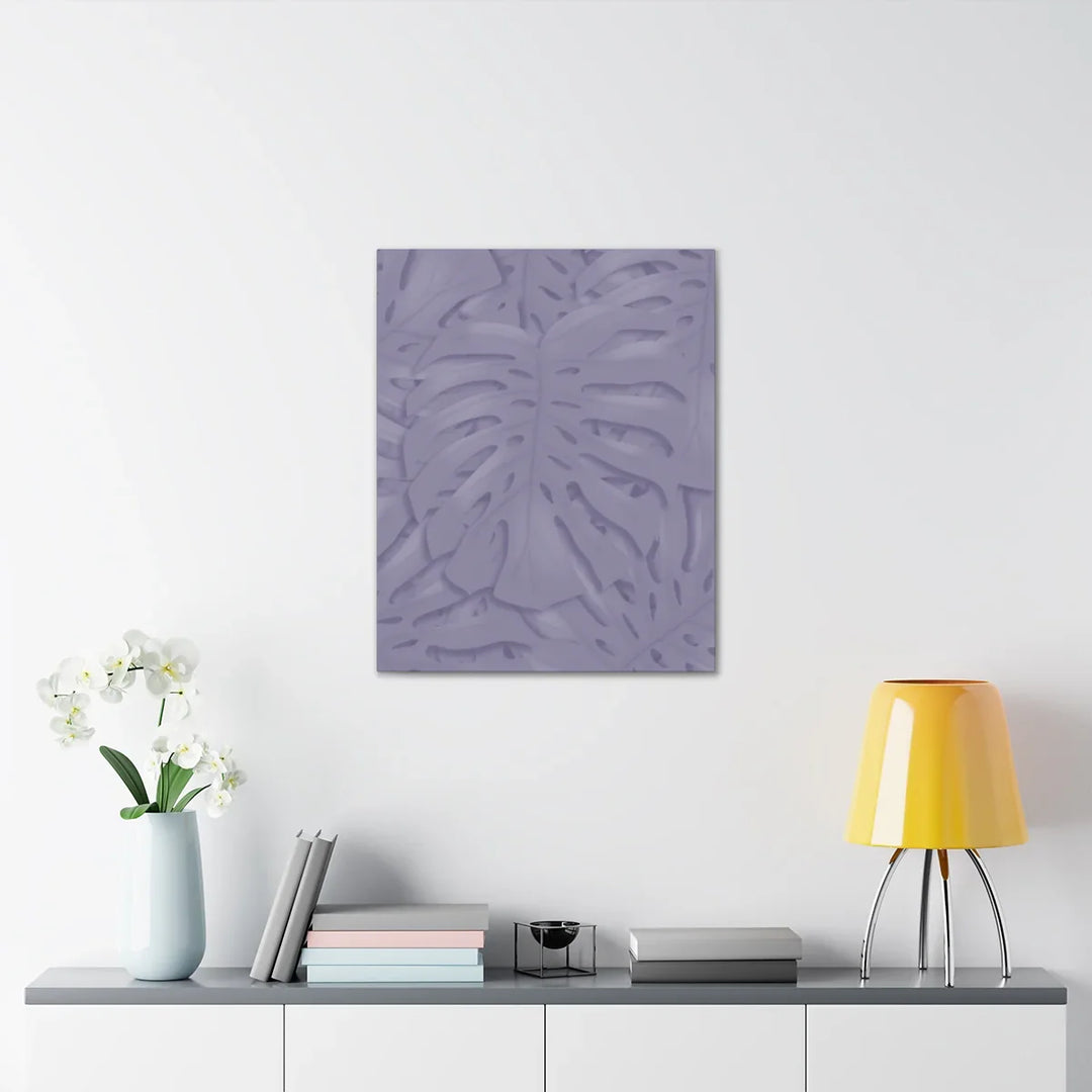 Violet Monstera Canvas – Durable Canvas Art Print With Matte Finish & Botanical Design