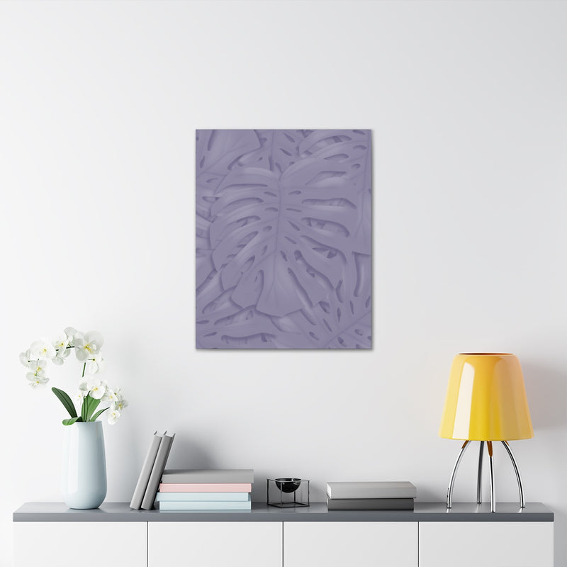 Violet Monstera Canvas