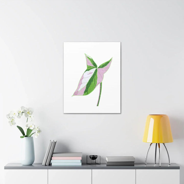 Syngonium Tricolor Canvas | Botanical Canvas Art Print With Matte Finish - Laura Christine Photography & Design