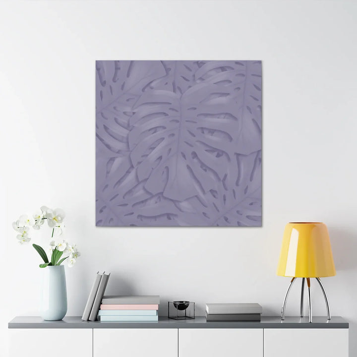 Violet Monstera Canvas – Durable Canvas Art Print With Matte Finish & Botanical Design
