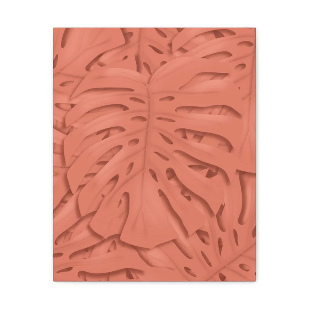 Coral Monstera Canvas, Canvas, Laura Christine Photography & Design, Art & Wall Decor, Canvas, Hanging Hardware, Home & Living, Indoor, Laura Christine Photography & Design, laurachristinedesign.com