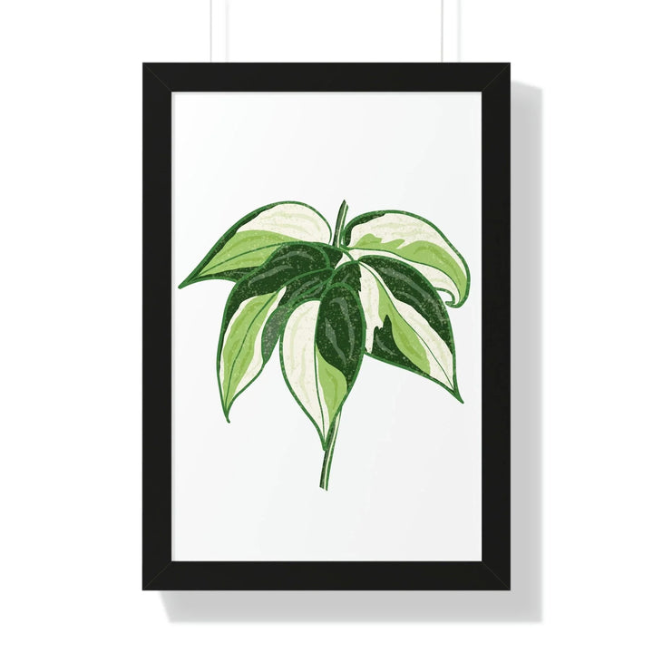 Philodendron 'Cream Splash' Framed Print, Poster, Printify, Framed, Home & Living, Indoor, Paper, Posters, Laura Christine Photography & Design, laurachristinedesign.com