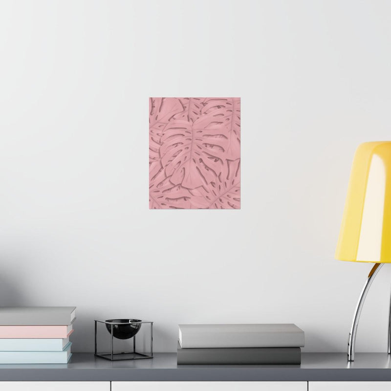 Soft Pink Monstera Print, Poster, Laura Christine Photography & Design, Back to School, Home & Living, Indoor, Matte, Paper, Posters, Valentine&