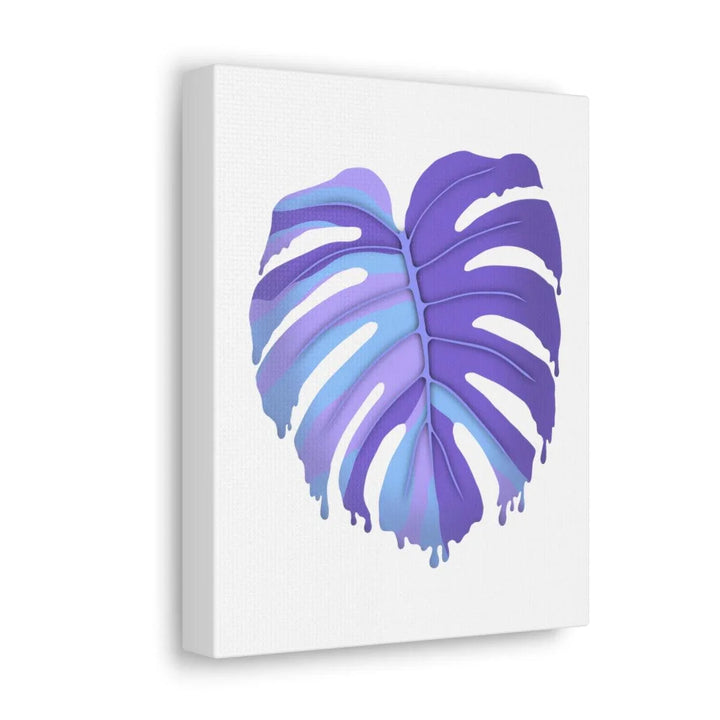 Purple Monstera Canvas - Modern Canvas Art Print | Botanical Wall Decor - Laura Christine Photography & Design