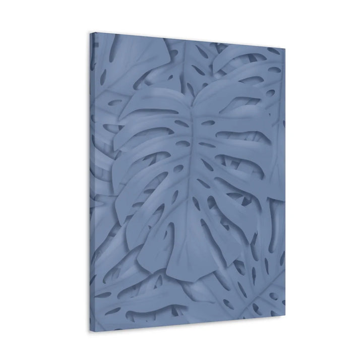 Monstera Canvas Art – Blue Monstera Print | Durable Matte Canvas Art Print