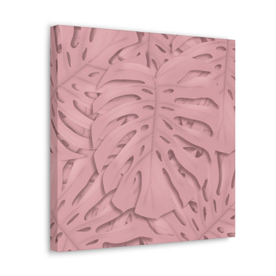 Soft Pink Monstera Canvas