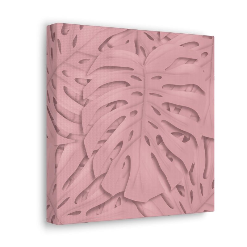 Soft Pink Monstera Canvas