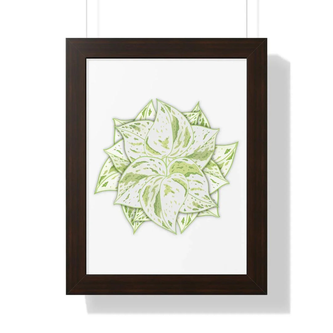 Snow Queen Pothos Framed Print, Poster, Laura Christine Photography & Design, Framed, Home & Living, Indoor, Paper, Posters, Laura Christine Photography & Design, laurachristinedesign.com