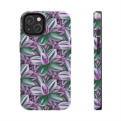 Tradescantia Nanouk Phone Case, Phone Case, Printify, Accessories, Glossy, iPhone Cases, Matte, Phone accessory, Phone Cases, Samsung Cases, Laura Christine Photography & Design, laurachristinedesign.com