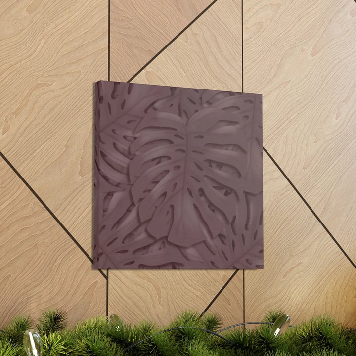 Monstera Canvas Art | Durable Matte Finish Canvas Art Print with Natural Leaf Hole Decor