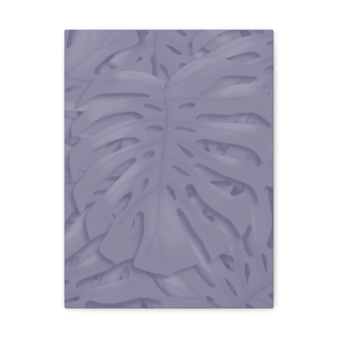 Violet Monstera Canvas – Durable Canvas Art Print With Matte Finish & Botanical Design