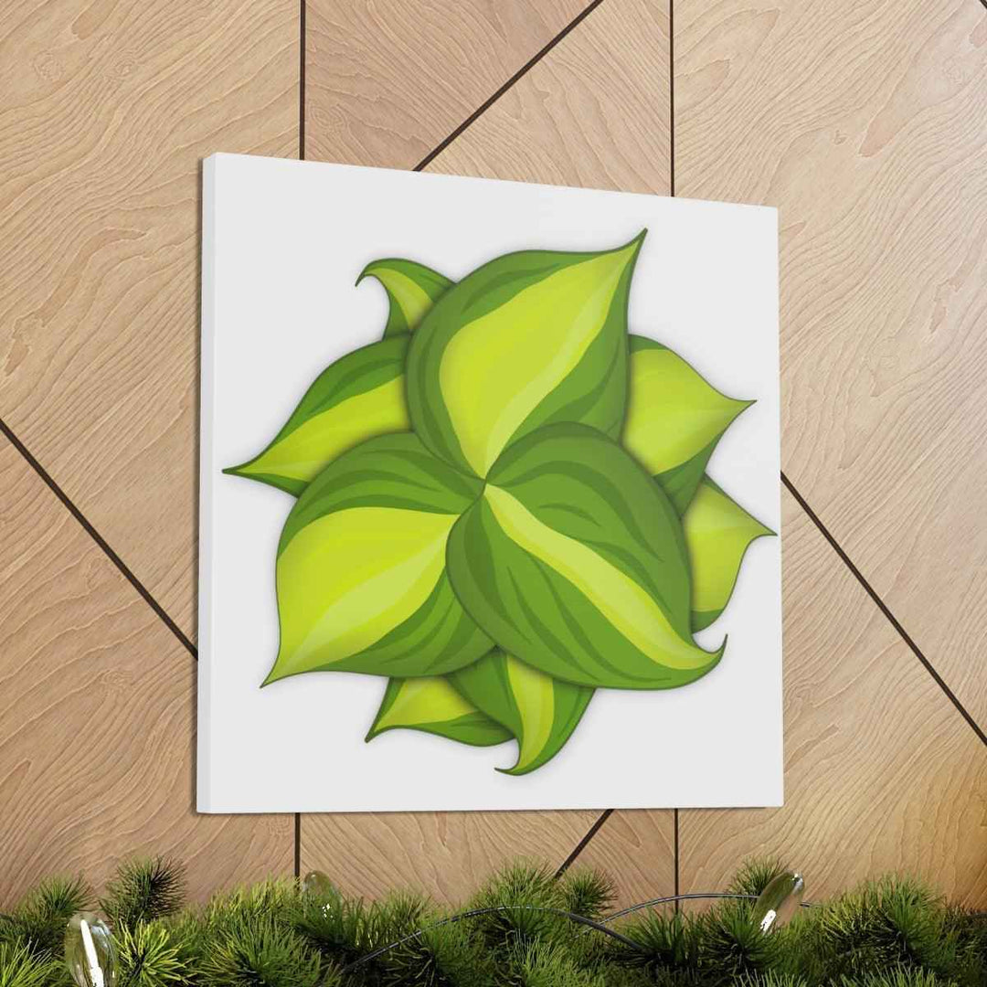 Philodendron Brasil Canvas - Botanical Canvas Art Print With Matte Finish & Durable Hanging
