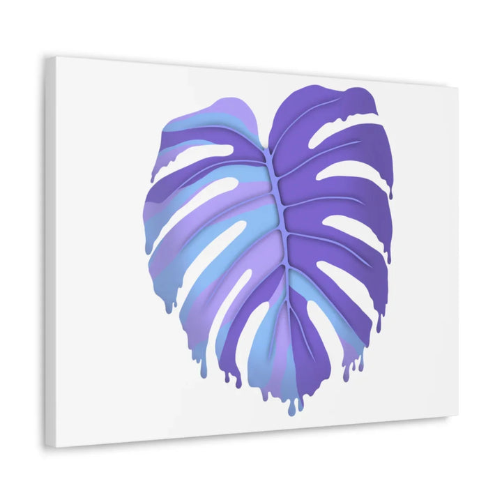 Purple Monstera Canvas - Modern Canvas Art Print | Botanical Wall Decor - Laura Christine Photography & Design