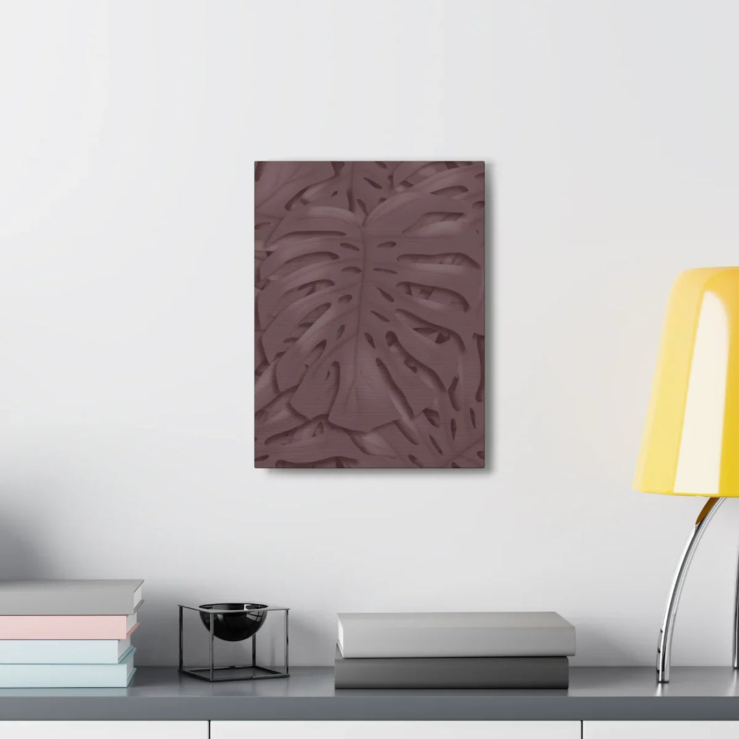 Monstera Canvas Art | Durable Matte Finish Canvas Art Print with Natural Leaf Hole Decor