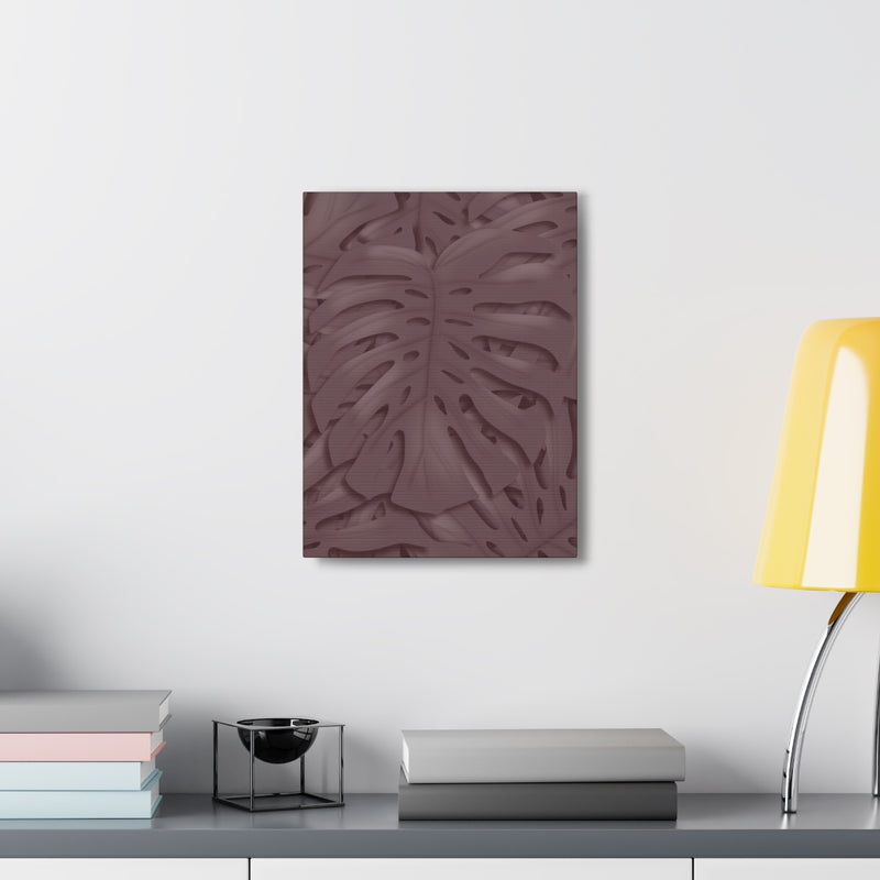 Merlot Monstera Canvas