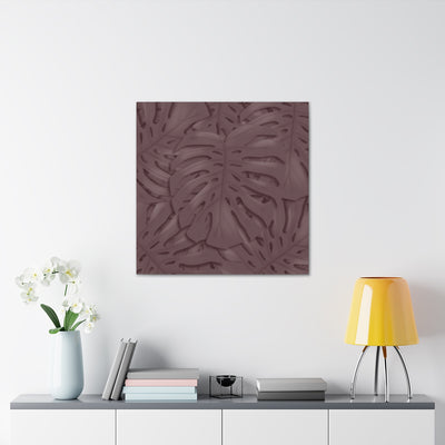 Merlot Monstera Canvas