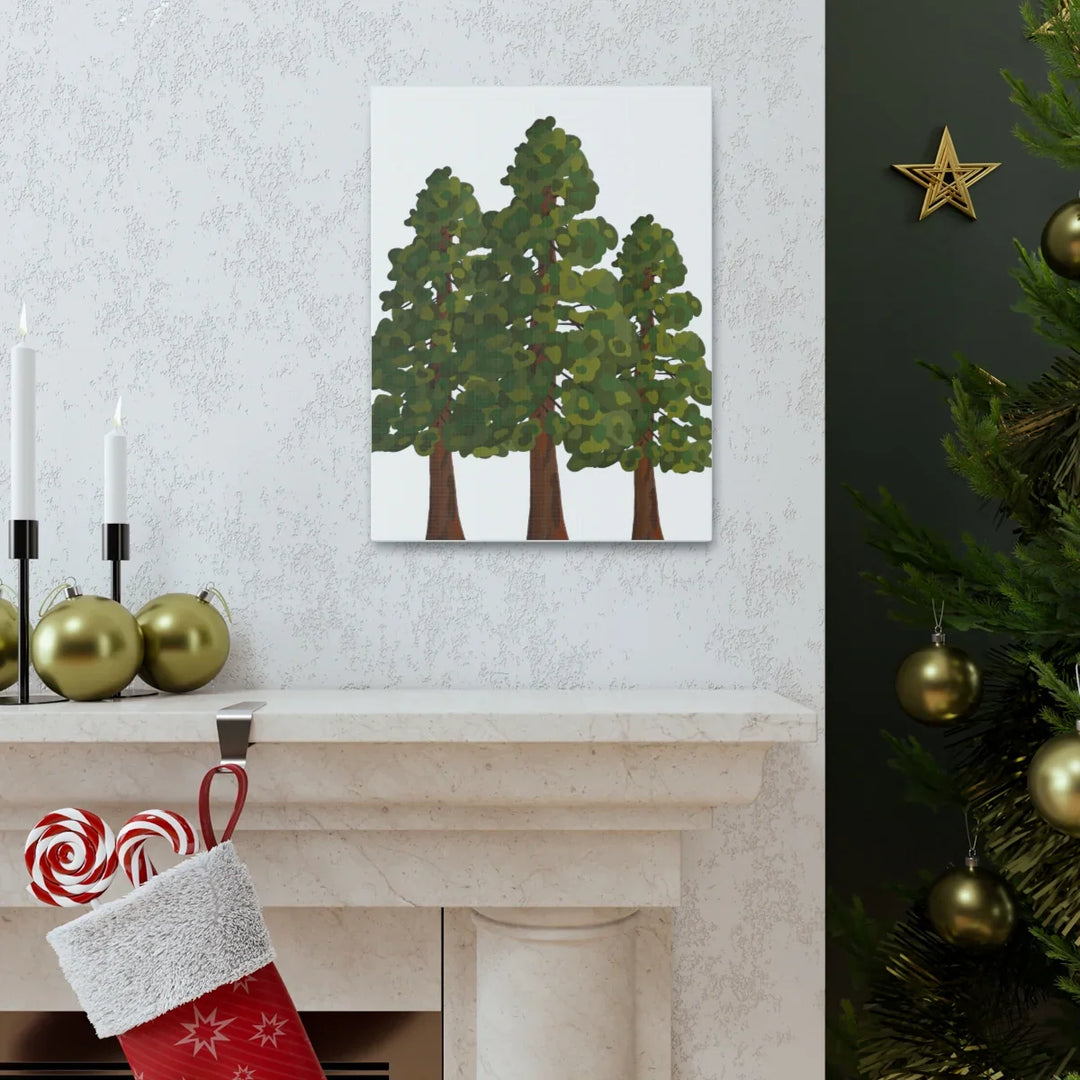 Coastal Redwoods Canvas - Stretched Cotton Canvas Art Print | Matte Finish Wall Hanging Artwork