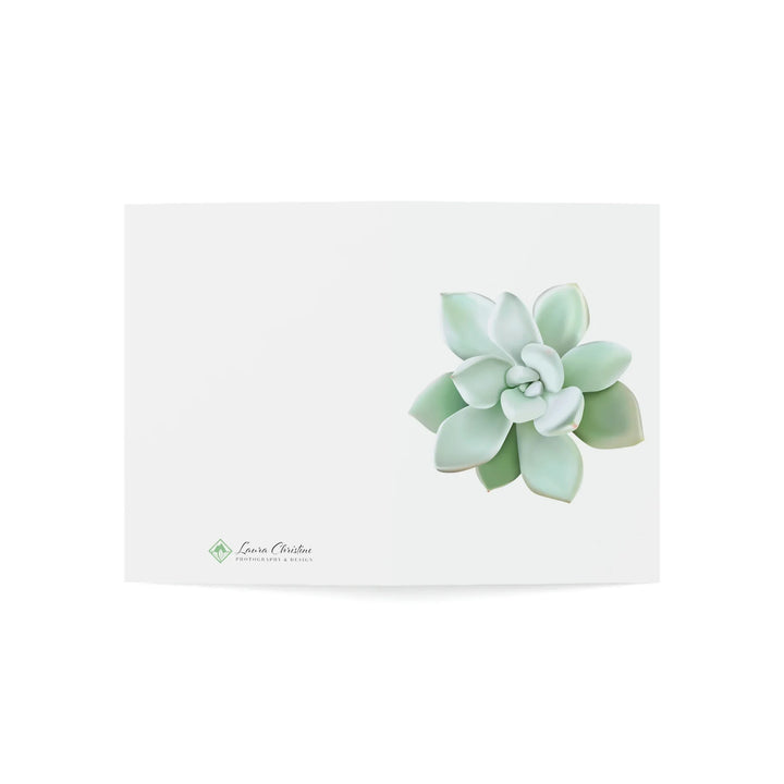 Succulent Greeting Card – Pachyveria Haagei Pastel Botanical Art Print
