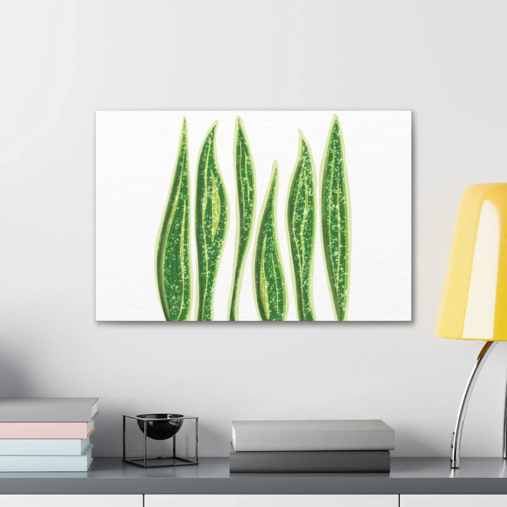 Snake Plant Canvas | Botanical Canvas Decor - Matte Finish Artwork for Living Room - Laura Christine Photography & Design