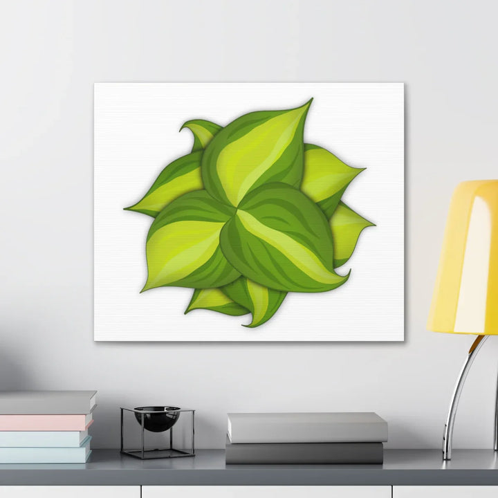Philodendron Brasil Canvas - Botanical Canvas Art Print With Matte Finish & Durable Hanging - Laura Christine Photography & Design