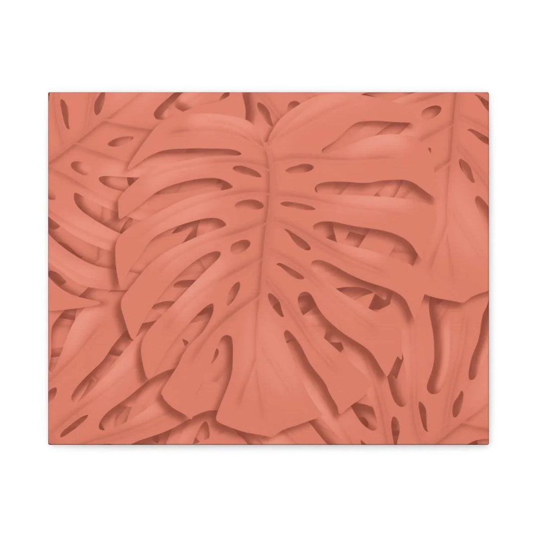 Coral Monstera Canvas, Canvas, Laura Christine Photography & Design, Art & Wall Decor, Canvas, Hanging Hardware, Home & Living, Indoor, Laura Christine Photography & Design, laurachristinedesign.com