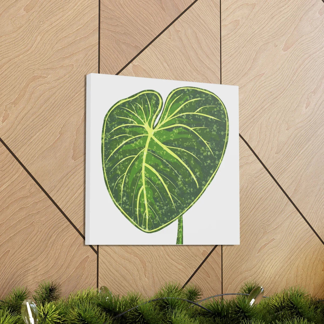 Philodendron Gloriosum Canvas - Stretched Canvas Art Print | Matte Indoor Wall Art - Laura Christine Photography & Design