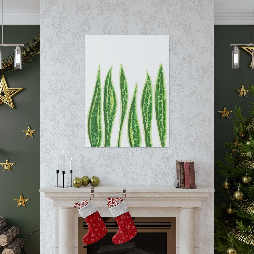 Snake Plant Canvas | Botanical Canvas Decor - Matte Finish Artwork for Living Room - Laura Christine Photography & Design