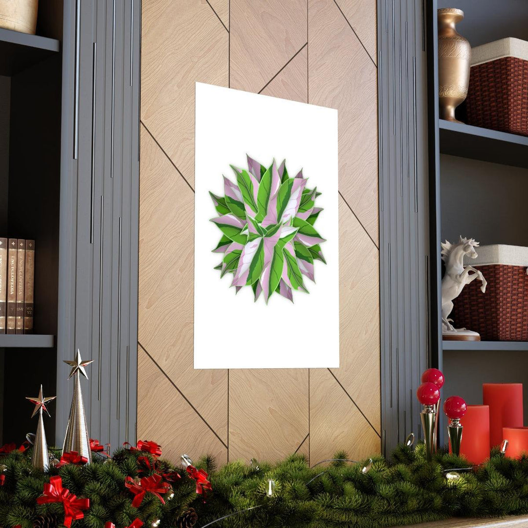 Tricolor Syngonium Print - Botanical Poster on Museum Grade Paper | Archival Ink Unframed - Laura Christine Photography & Design